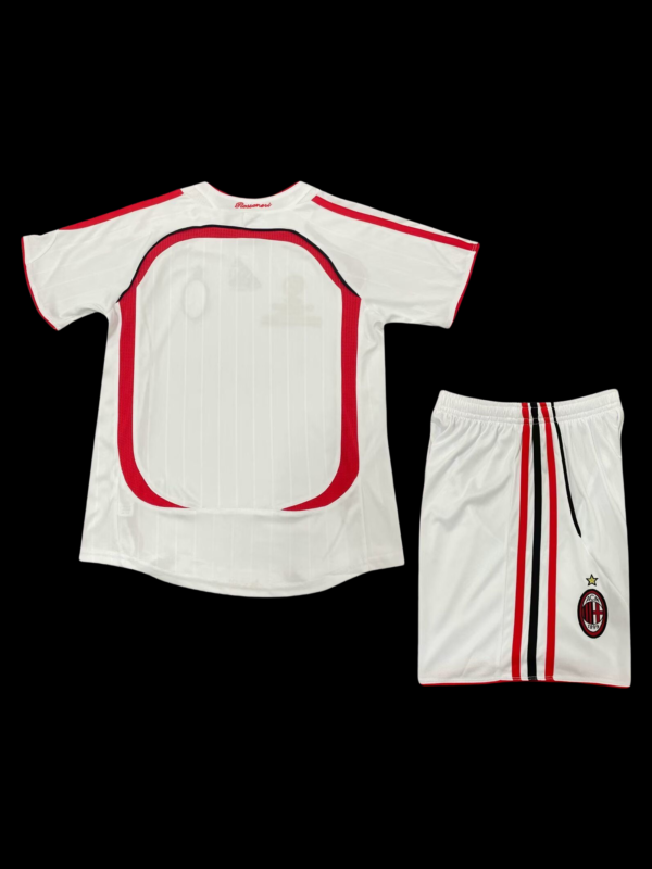 0607 AC Milan Away Vintage Kids Kit - Image 2