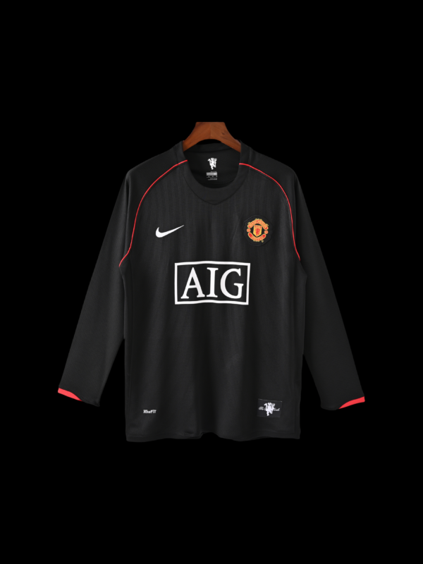 0708 Manchester United Vintage Long Sleeve Away Shirt