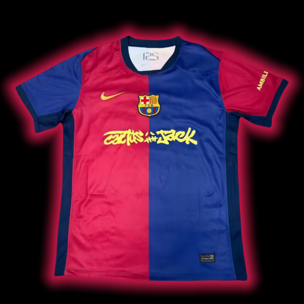 2425 Home Barca & Travis Scoot Fan Version Jersey