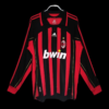 0607 AC Milan Home Vintage Long Sleeve Jersey