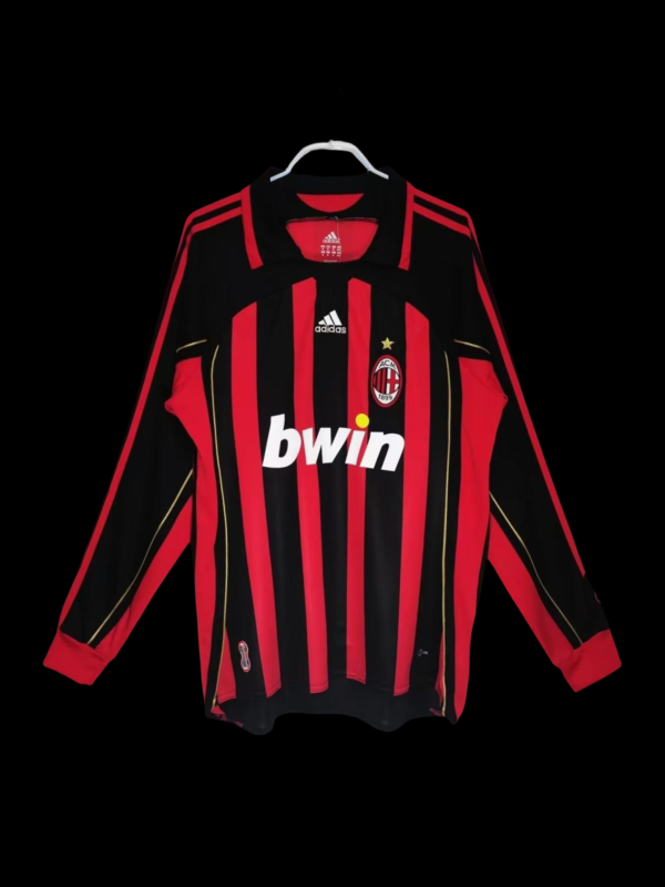 0607 AC Milan Home Vintage Long Sleeve Jersey