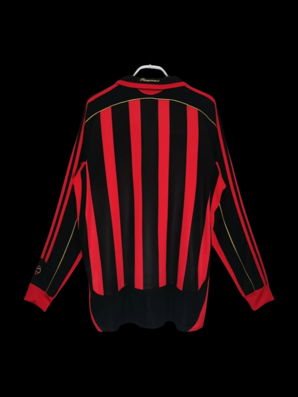 0607 AC Milan Home Vintage Long Sleeve Jersey - Image 2