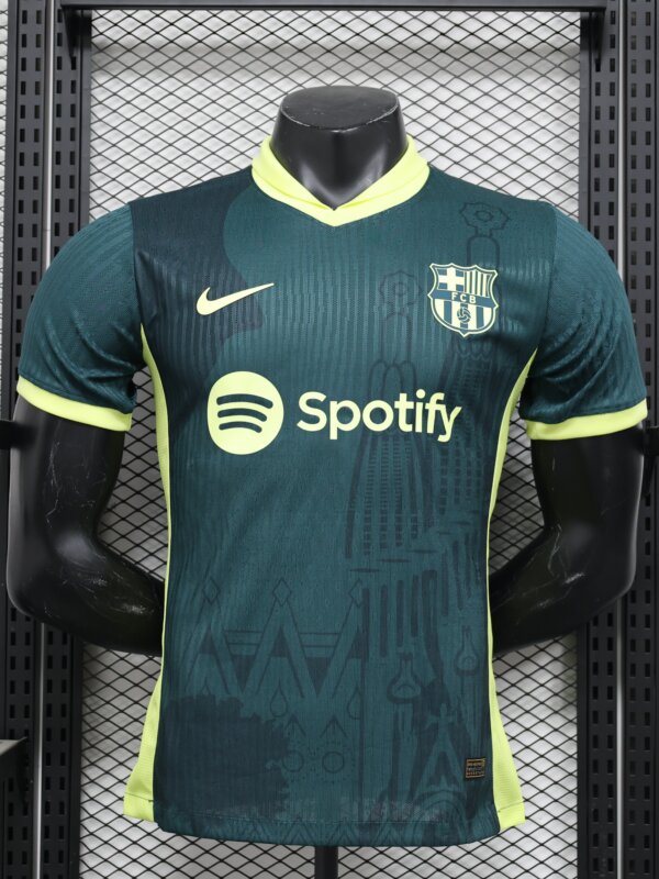 25 26 Barcelona Special "Green And Yellow" Player Edition Jersey